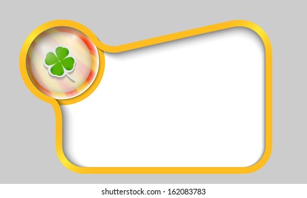 yellow text box for any text with cloverleaf