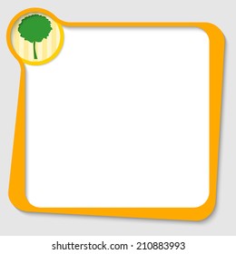yellow text box for any text with tree symbol