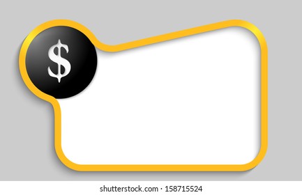 yellow text box with dollar sign
