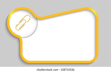 yellow text box with paper clip