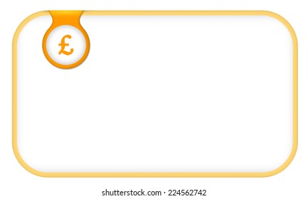 yellow text frame for any text with pound symbol