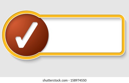 yellow text frame and check box