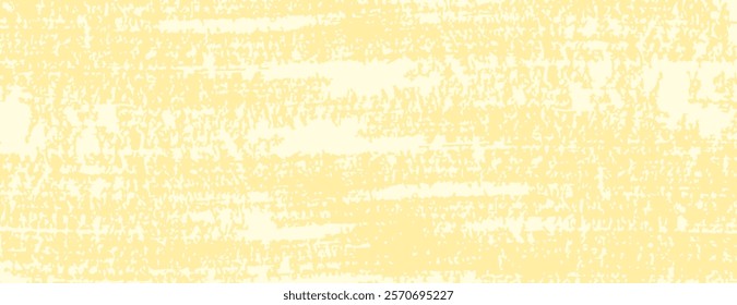 Yellow textured background with a rough, distressed style. The background features a pale yellow color with a grunge texture. Brush stroke texture background. Yellow background vector.