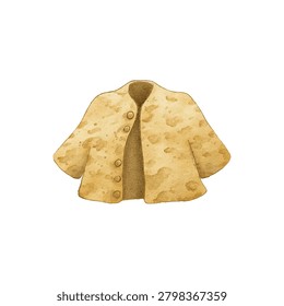 A yellow textured coat with open front design and structured silhouette