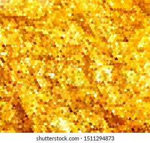 Yellow textured pattern with gold glitter sequins. Golden background for the luxury layouts. Scalable vector graphics.
