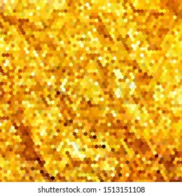 Yellow textured pattern with gold glitter sequins. Golden background for the luxury layouts. Scalable vector graphics.
