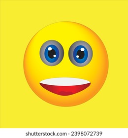 icono del emoji sin expresión del tema amarillo