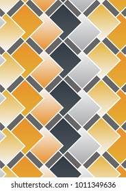 Yellow theme geometric look like a stringed mobile decoration.