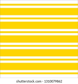 Yellow Thick & Thin Horizontal Line Pattern