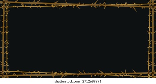 ESPINHOS AMARELOS VINHA BORDA PRETO FUNDO
