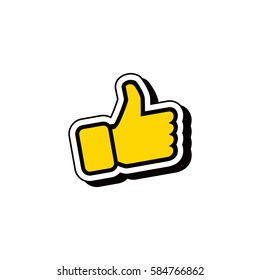 Yellow thumbs up