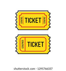 Ticket Template Vector Set Ticket Design Stock Vector (Royalty Free ...