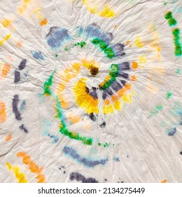 Resumen del patrón gris. Patrón De Giro De Color Verde. Giro Espiral De Colas. Círculo Batik. Vector 1960 Fondo. Patrón de franja verde. Tiedye amarillo. Patrón Tiedye Amarillo. Pintura de tinte de anclaje de vectores.
