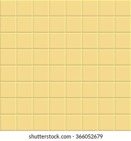 Yellow tiles vector texture.