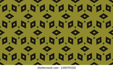 Yellow tones. Geometric design seamless pattern. Vector illustration