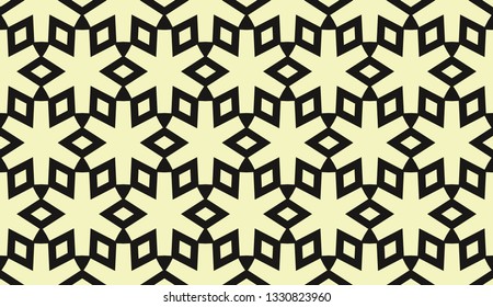 Yellow tones. Geometric design seamless pattern. Vector illustration