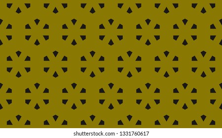 Yellow tones. Geometric design seamless pattern. Vector illustration