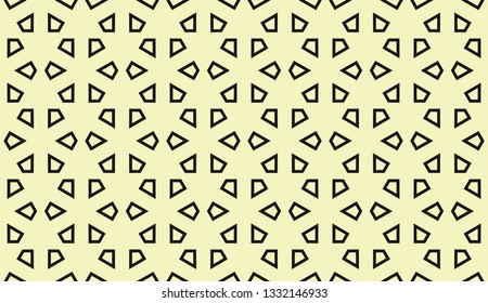 Yellow tones. Geometric design seamless pattern. Vector illustration