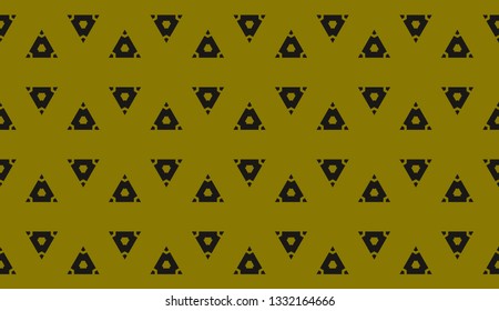 Yellow tones. Geometric design seamless pattern. Vector illustration