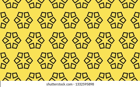 Yellow tones. Geometric design seamless pattern. Vector illustration