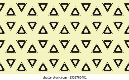 Yellow tones. Geometric design seamless pattern. Vector illustration