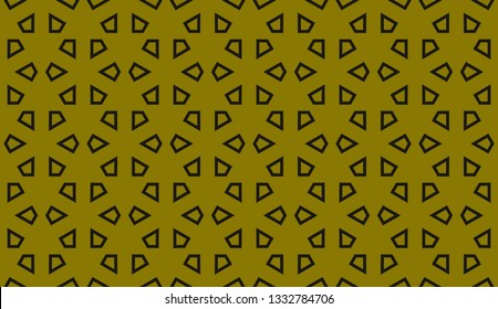 Yellow tones. Geometric design seamless pattern. Vector illustration