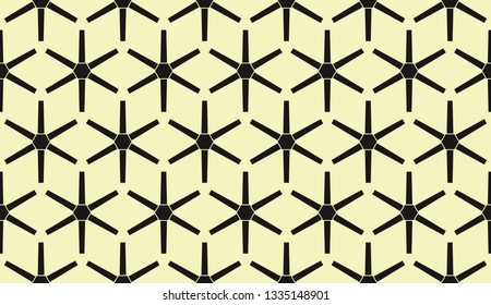 Yellow tones. Geometric design seamless pattern. Vector illustration