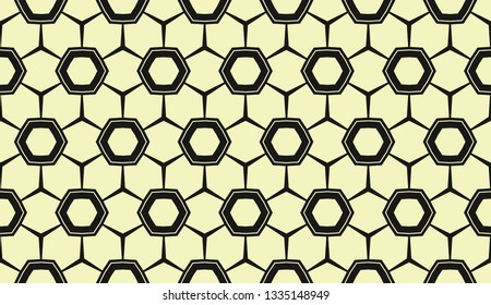 Yellow tones. Geometric design seamless pattern. Vector illustration