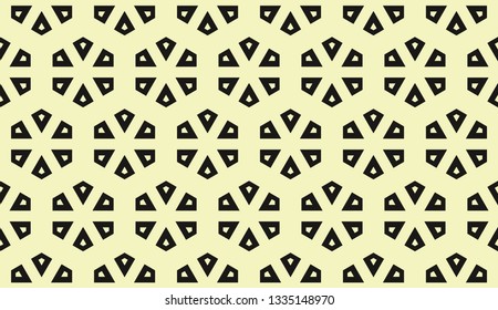 Yellow tones. Geometric design seamless pattern. Vector illustration