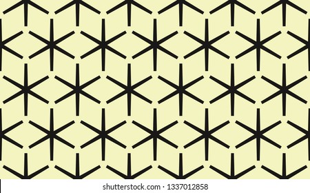 Yellow tones. Geometric design seamless pattern. Vector illustration