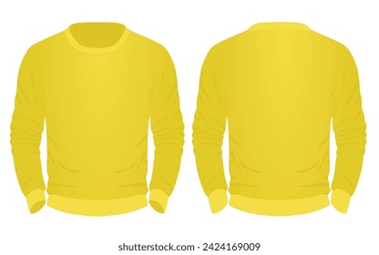 Yellow top blazer. vector illustration 