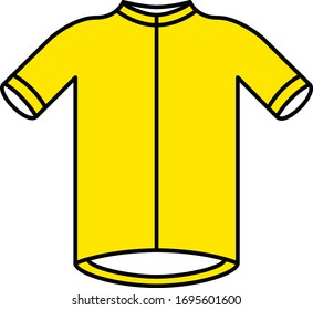 Yellow Tour De France Cycling Jersey