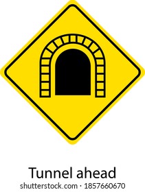 Yellow traffic warning sign on white background illustration