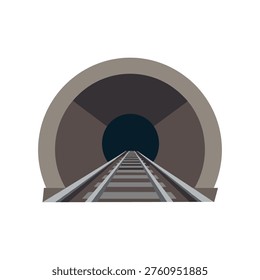 Yellow tram entering red brick tunnel
