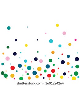 Yellow Transparent Circle Wallpaper. White Top Rain Design. Festival Backdrop. Christmas White Pattern.