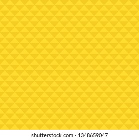 Yellow trendy Hawaiian pattern. Tribal triangle background.