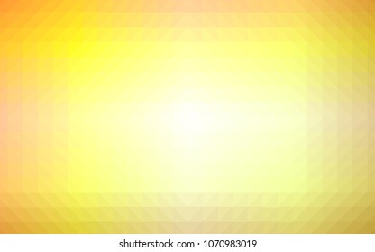 Yellow triangle background. Yellow vectorel texture