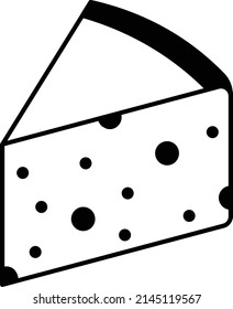 Yellow Triangle Of Cheese vector icon design, Caseiculture symbol, Cheesemaking Production Factory Sign, dairy products and food preservation process stock illustration, Cheese Wedge Concept,