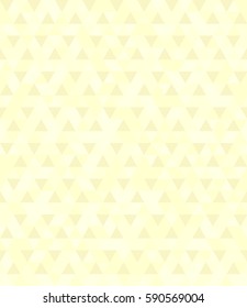 Yellow triangle pattern. Seamless vector