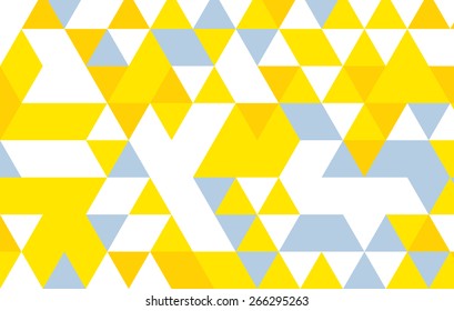 yellow triangle pattern vector design background template.