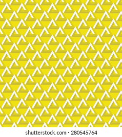 Yellow triangle seamless pattern.