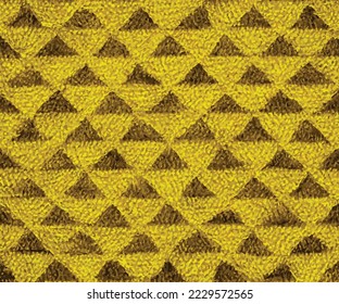 Yellow Triangle Seamless Pattern Vector