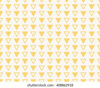 yellow triangle seamless white background