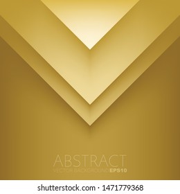 Yellow triangle vector background geometric overlap layer with space for design