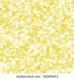 Yellow triangles pattern, abstract geometric background