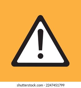 Yellow triangular other dangers warning sign