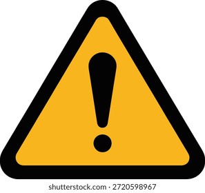 Señal de advertencia triangular amarilla con signo de exclamación negro