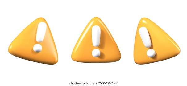 Yellow triangular warning sign is sufficient. Attention, error, unusual situation