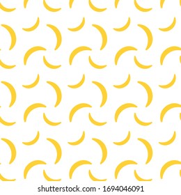 gelbe tropische Hintergrundmuster Bananen transparent 