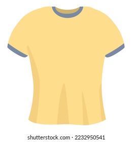 Yellow tshirt icon cartoon vector. Sport design. Men fashion